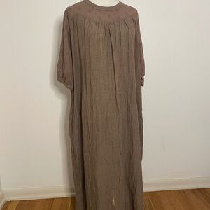 The Romantic Brown Tunic Dress Size Medium